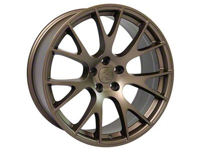 Hellcat Style Bronze 5-Lug Wheel; 22x10; 25mm Offset (09-18 RAM 1500)