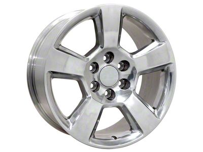 Honeycomb Style Polished 6-Lug Wheel; 20x9; 27mm Offset (14-18 Silverado 1500)