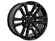 Next Gen Sierra Style Black 6-Lug Wheel; 22x9; 28mm Offset (14-18 Silverado 1500)