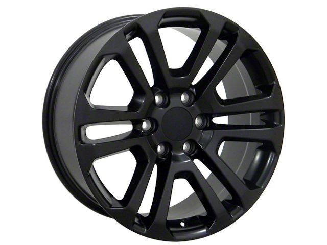 Sierra Style Black 6-Lug Wheel; 20x9; 31mm Offset (14-18 Silverado 1500)