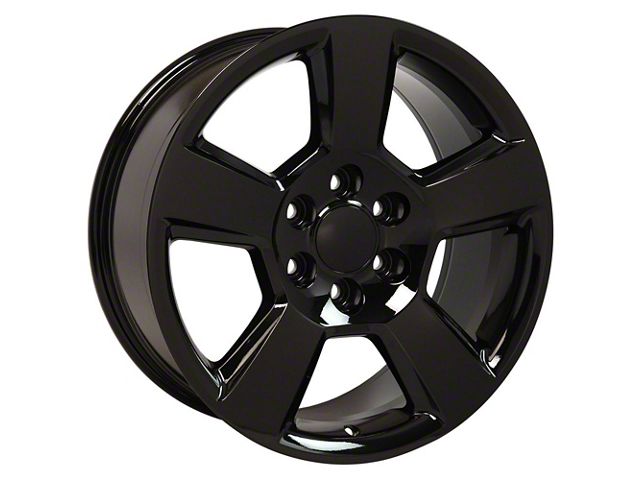 Tahoe Style Black 6-Lug Wheel; 20x9; 27mm Offset (19-24 Sierra 1500)