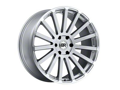 Black Rhino Spear Silver 6-Lug Wheel; 22x9.5; 25mm Offset (19-25 Silverado 1500)