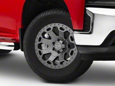 Black Rhino Warlord Matte Gunmetal 6-Lug Wheel; 18x9; 12mm Offset (19-25 Silverado 1500)