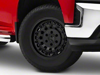 Black Rhino Arsenal Textured Matte Black 6-Lug Wheel; 18x9.5; 12mm Offset (19-25 Silverado 1500)