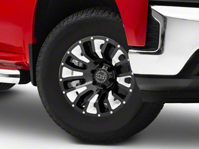 Black Rhino Pinatubo Gloss Black Milled 6-Lug Wheel; 17x9.5; -18mm Offset (19-25 Silverado 1500)