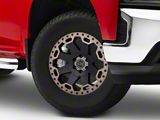Black Rhino Warlord Matte Black with Machined Dark Tint Lip 6-Lug Wheel; 17x9; -12mm Offset (19-25 Silverado 1500)