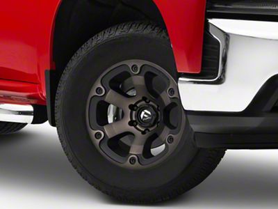 Fuel Wheels Beast Matte Black Machined with Dark Tint 6-Lug Wheel; 17x9; 35mm Offset (19-25 Silverado 1500)