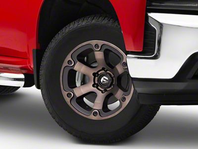 Fuel Wheels Beast Matte Black Machined with Dark Tint 6-Lug Wheel; 18x9; 1mm Offset (19-25 Silverado 1500)