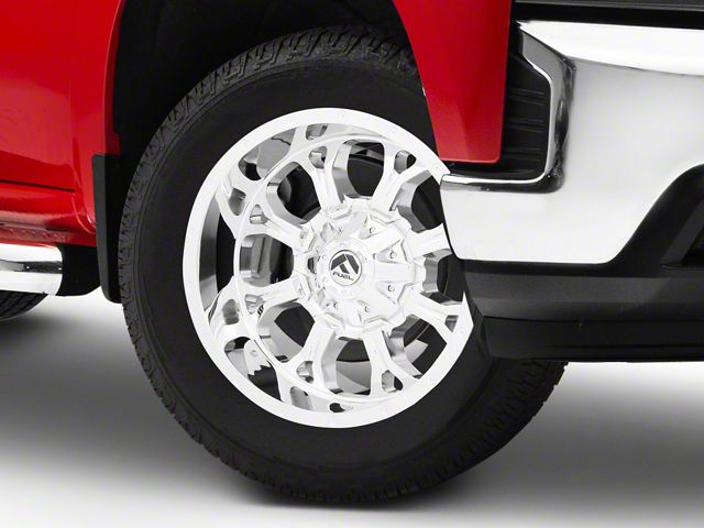 Fuel Wheels Krank Chrome 6-Lug Wheel; 20x10; -24mm Offset (19-24 Silverado 1500)