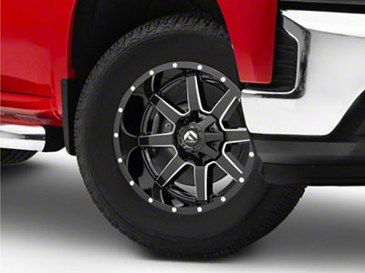 Fuel Wheels Maverick Gloss Black Milled 6-Lug Wheel; 18x9; 1mm Offset (19-25 Silverado 1500)
