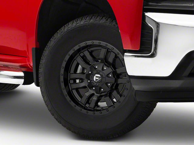 Fuel Wheels Sledge Gloss and Matte Black 6-Lug Wheel; 17x9; -12mm Offset (19-24 Silverado 1500)
