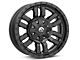 Fuel Wheels Sledge Gloss and Matte Black 6-Lug Wheel; 18x9; 1mm Offset (19-24 Silverado 1500)
