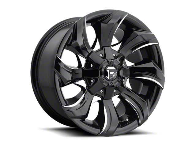 Fuel Wheels STRYKR Gloss Black Milled 6-Lug Wheel; 17x9; 20mm Offset (19-24 Silverado 1500)