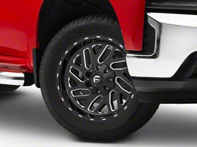 Fuel Wheels Triton Gloss Black Milled 6-Lug Wheel; 20x9; 20mm Offset (19-25 Silverado 1500)