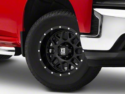 XD Grenade Satin Black 6-Lug Wheel; 18x9; 18mm Offset (19-24 Silverado 1500)