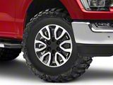 Gen2 Raptor Style Black Machined 6-Lug Wheel; 17x8.5; 34mm Offset (21-26 F-150)