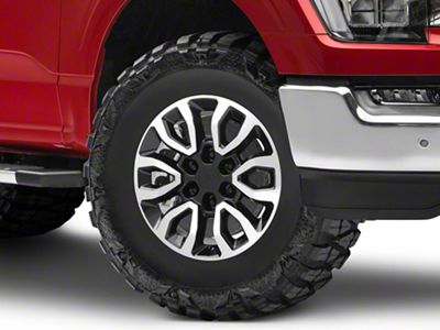 Gen2 Raptor Style Black Machined 6-Lug Wheel; 17x8.5; 34mm Offset (21-24 F-150)