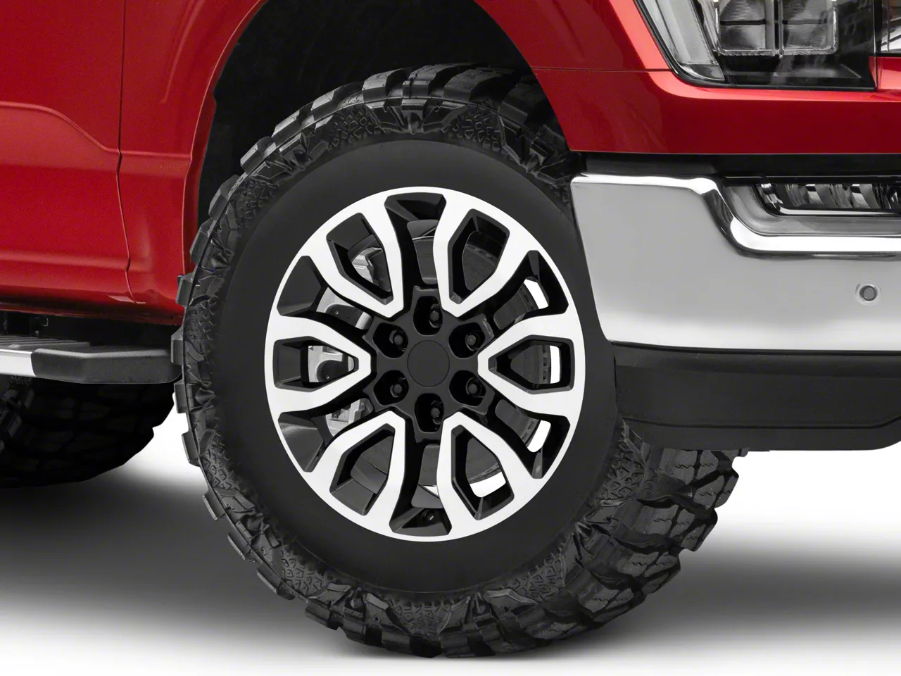 Gen2 Raptor Style Black Machined 6-Lug Wheel; 18×9; 34mm Offset (21-24 F-150)