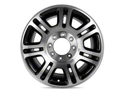 Double 7-Spoke Replica Aluminum Black 8-Lug Wheel; 20x8; 40mm Offset (23-25 F-250 Super Duty)