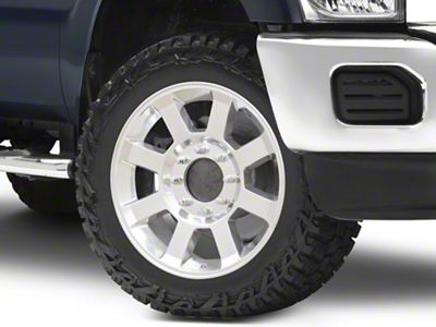 OE 8-Spoke Style Polished 8-Lug Wheel; 20x8; 40mm Offset (2023 F-250 Super Duty)