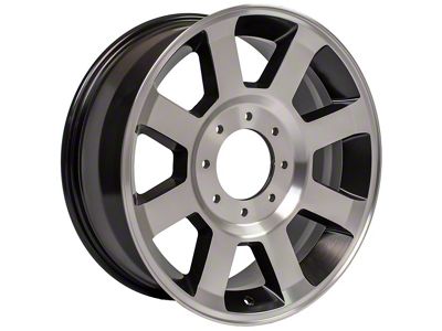 OE 8-Spoke Style Satin Black Machined 8-Lug Wheel; 20x8; 40mm Offset (23-25 F-250 Super Duty)