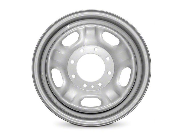 5-Slot Replica Steel Silver 8-Lug Wheel; 17x7.5; 40mm Offset (23-24 F-350 Super Duty SRW)