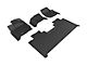 3D MAXpider KAGU Series All-Weather Custom Fit Front and Rear Floor Liners; Black (15-24 F-150 SuperCab)