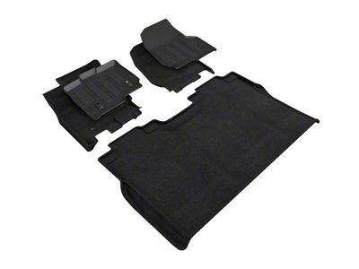 3D MAXpider Elegant Hybrid Perfect Fit Front and Rear Floor Liners; Black (15-25 F-150 SuperCrew)