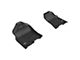 3D MAXpider KAGU Series All-Weather Custom Fit Front and Rear Floor Liners; Black (19-24 RAM 1500 Crew Cab w/ Front Bucket Seats)