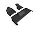 3D MAXpider KAGU Series All-Weather Custom Fit Front and Rear Floor Liners; Black (19-24 RAM 2500 Mega Cab)