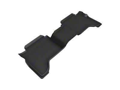 3D MAXpider KAGU Series All-Weather Custom Fit Rear Floor Liner; Black (19-25 Ranger SuperCrew)