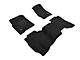 3D MAXpider Elegant Perfect Fit Carpet Front and Rear Floor Liners; Black (14-18 Sierra 1500 Double Cab)