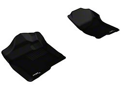 3D MAXpider KAGU Series All-Weather Custom Fit Front Floor Liners; Black (07-13 Sierra 1500 Extended Cab, Crew Cab)