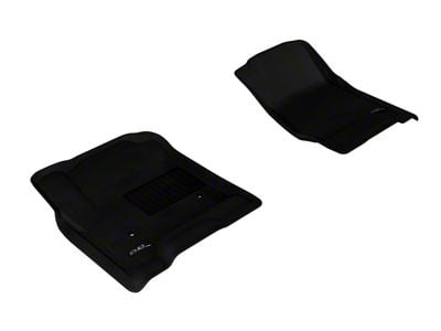 3D MAXpider KAGU Series All-Weather Custom Fit Front Floor Liners; Black (15-19 Silverado 2500 HD Double Cab, Crew Cab)