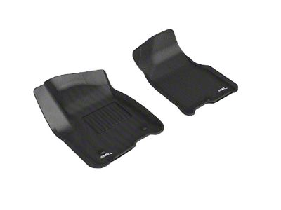 3D MAXpider KAGU Series All-Weather Custom Fit Front Floor Liners; Black (21-25 Tahoe)