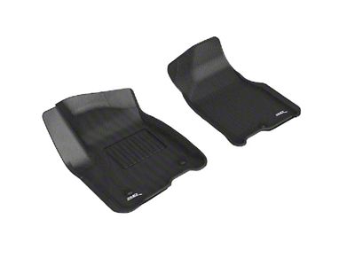 3D MAXpider KAGU Series All-Weather Custom Fit Front Floor Liners; Black (21-24 Tahoe)