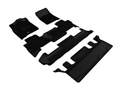 3D MAXpider KAGU Series All-Weather Custom Fit Front, Second Row and Third Row Floor Liners; Black (15-20 Tahoe w/ 2nd Row Bucket Seats)