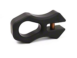 Synthetic Rope Winch Shackle; Black