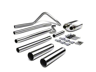 Type 1 Dual Exhaust System with Polished Tips; Rear Exit (04-08 4.6L F-150)