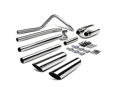 Type 2 Dual Exhaust System with Polished Tips; Rear Exit (04-08 4.6L F-150)