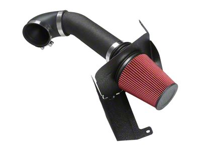 Cold Air Intake; Wrinkle Black (07-08 4.8L Silverado 1500)