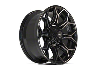 4Play 4P83 Brushed Black 8-Lug Wheel; 20x9; 0mm Offset (01-06 Sierra 2500 HD)