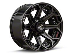 4Play 4P80R Brushed Black 8-Lug Wheel; 20x9; 0mm Offset (01-06 Silverado 2500 HD)