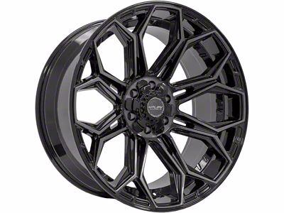4Play 4P83 Brushed Black 5-Lug Wheel; 20x10; -18mm Offset (02-08 RAM 1500, Excluding Mega Cab)