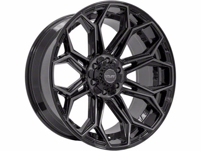 4Play 4P83 Brushed Black 5-Lug Wheel; 20x10; -18mm Offset (02-08 RAM 1500, Excluding Mega Cab)