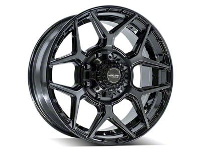 4Play 4P06 Brushed Black 8-Lug Wheel; 20x9; 0mm Offset (03-09 RAM 3500 SRW)