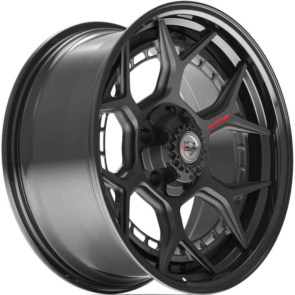 4Play RAM 3500 Forged Series 4PF6 Matte Black Center with Gloss Black ...