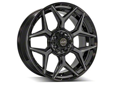 4Play 4P06 Brushed Black 6-Lug Wheel; 22x9; 12mm Offset (04-08 F-150)