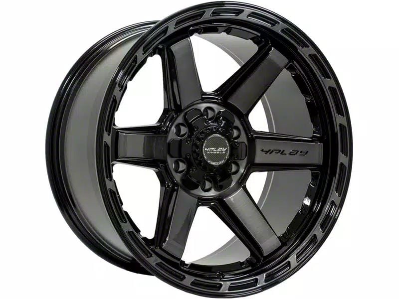 4Play 4P63 Brushed Black 6-Lug Wheel; 20×10; -18mm Offset (04-08 F-150)