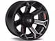 4Play 4P70 Gloss Black with Brushed Face 6-Lug Wheel; 22x12; -44mm Offset (07-13 Sierra 1500)